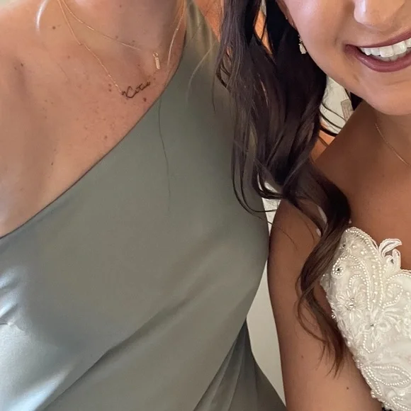 BHLDN Audrie Midi Satin Dress - Picture 6 of 6